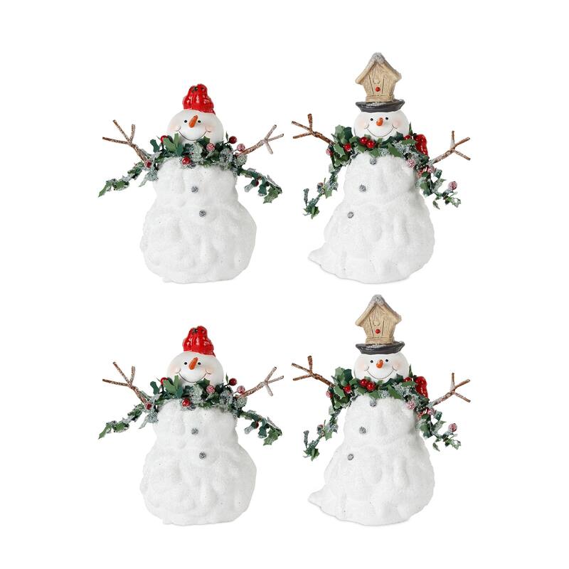 Terra Cotta Snowman (Set of 4)