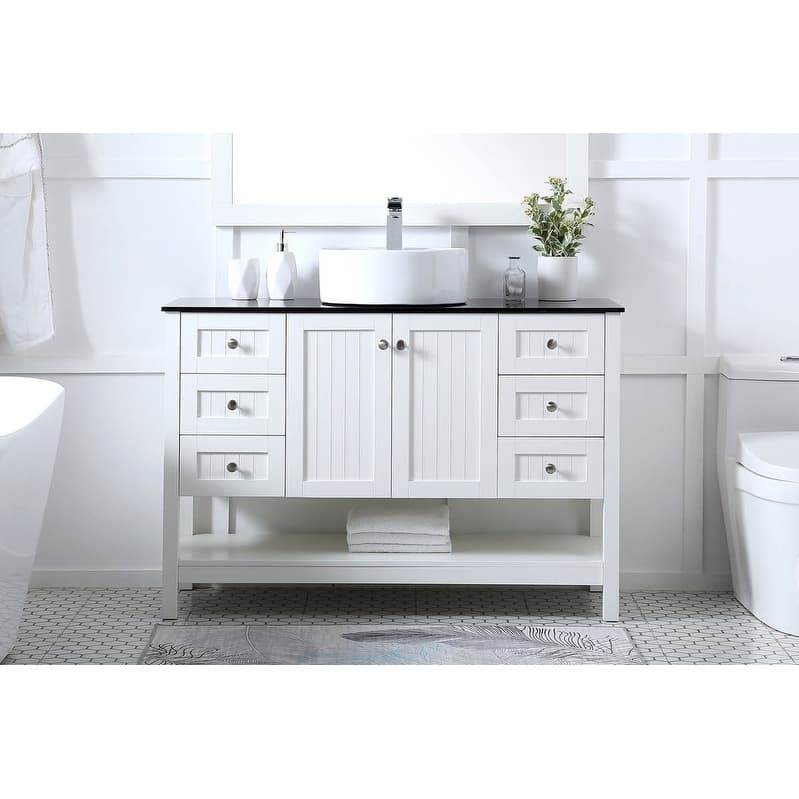 Elegant Lighting VF16248 Ralph 48" Free Standing Single Basin Vanity