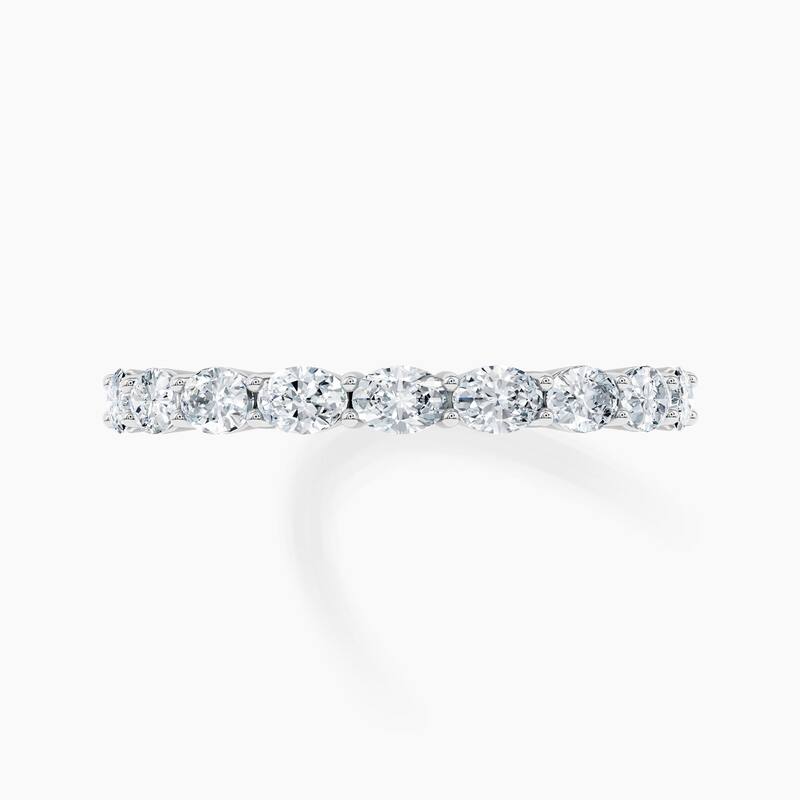 Auriya 14k Gold Oval East-West Lab Grown Diamond Half Eternity Band 0.90 - 3.75 ct. tw. (F-G, VS)