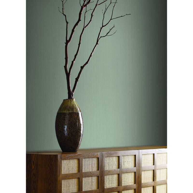 Rouen Dutch Braid 20.9 In W X 33 Ft L Wallpaper - Sage