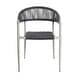preview thumbnail 29 of 32, Furniture of America Holcomb Modern Wicker Rope Curved Patio Dining Arm Chair