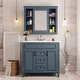 preview thumbnail 1 of 143, 36'' Bathroom Vanity with Top Sink, Freestanding Vanity Set with Mirror Cabinet