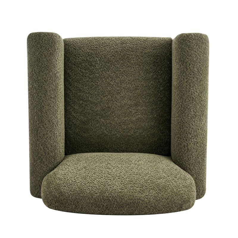 Christopher Knight Home - Rapallo Modern Upholstered Accent Chair with Plush Fabric Seat