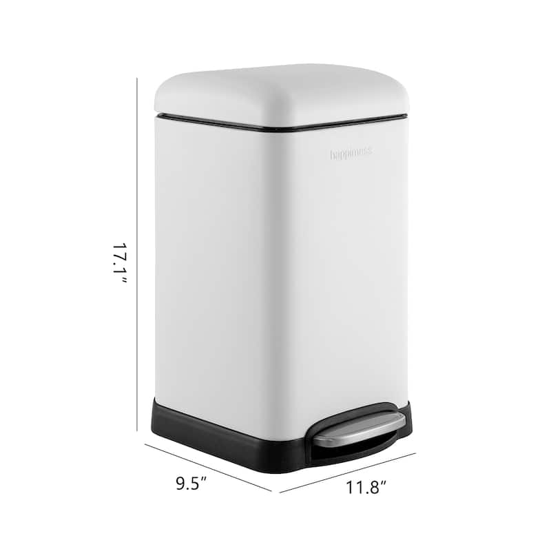 happimess Betty Retro Mini 3.2-Gallon Step-Open Trash Can
