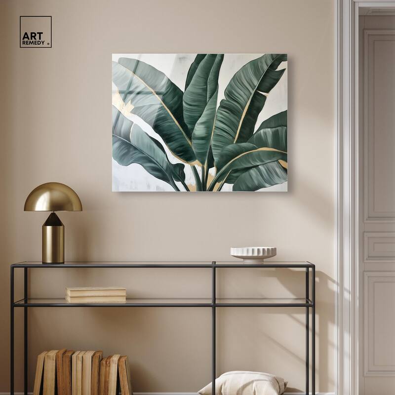 Jungle Jewel Jade II Acrylic by Art Remedy, Ready to Hang