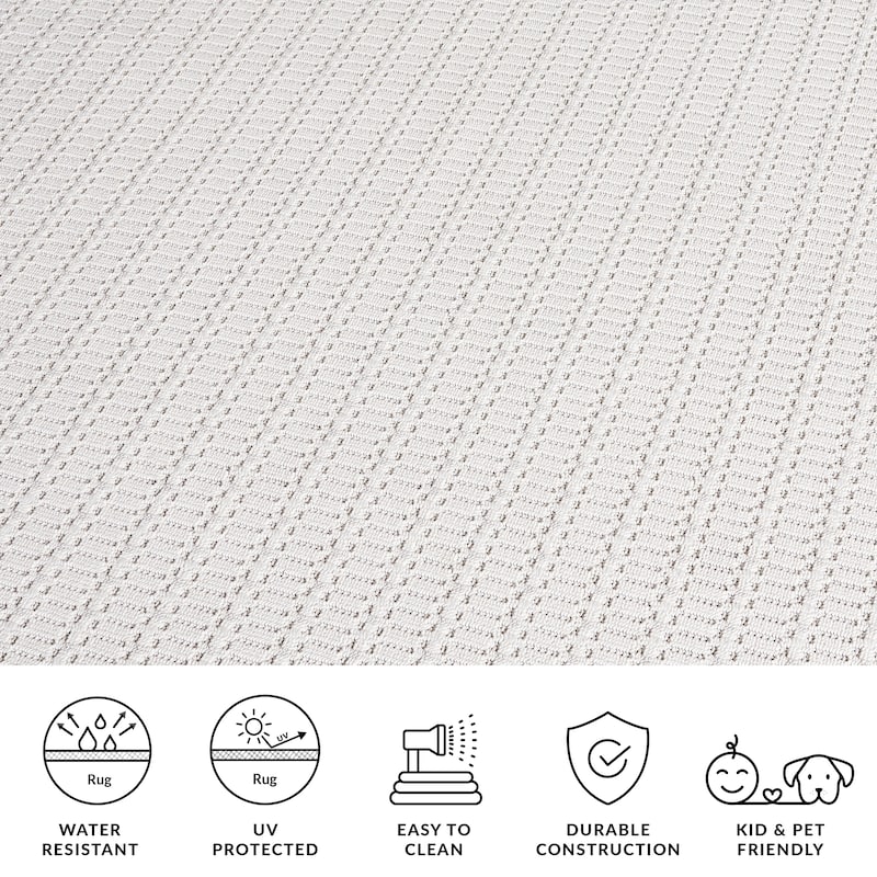 SAFAVIEH Veranda Hariette Washable Indoor/Outdoor Rug - Weather Resistant & Easy Cleaning
