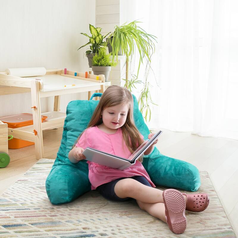 Empyrean Backrest Reading Pillow with Arms - Shredded Memory Foam Back Support Bed Rest Pillow