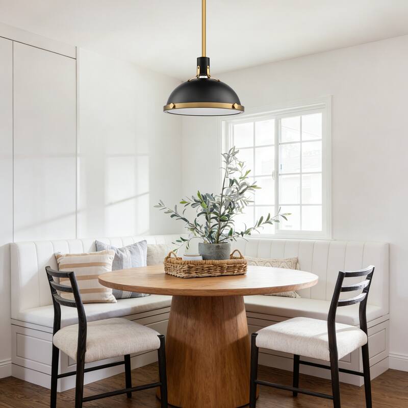 3-Light Farmhouse 3-Light Dome Chandelier Metal Pendant Light