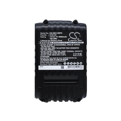 Battery for DeWalt 12V DCB205 DCB107 DCB115 DCB112 DCB606 DCB201 DCB203 DCB200 - Black