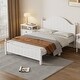 Traditional Concise Style Queen Wood Platform Bed in White - On Sale ...