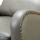 preview thumbnail 149 of 166, Brigida Multifunctional Modern Genuine Leather Nailhead Trim Recliner with Adjustable Footrest Set of 2 by HULALA HOME