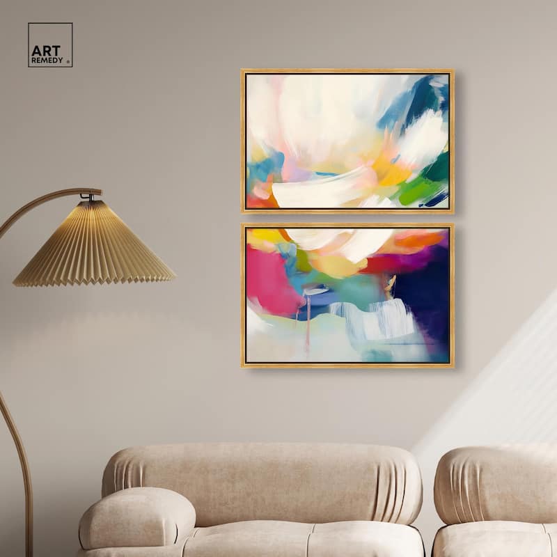 Riot of Color I Canvas Set of 2 by Art Remedy