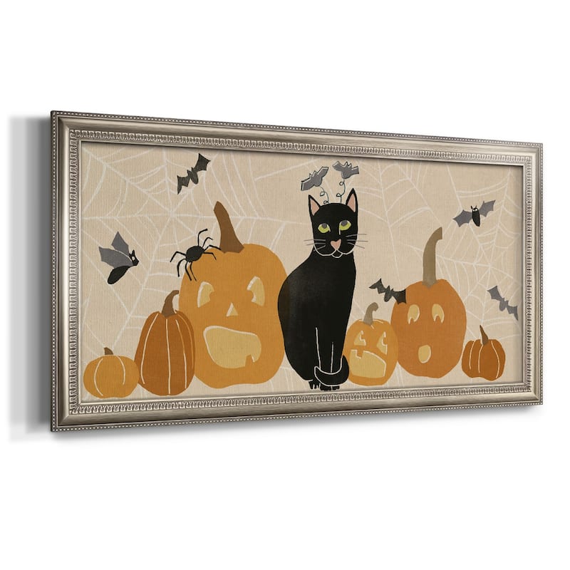 Pumpkin Patch Cats Collection D Premium Framed Canvas- Ready to Hang