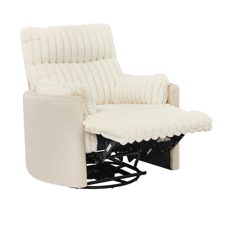 Wide Wale Corduroy Upholstery Manual Recliner