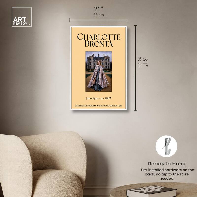 Protagonist of Jane Eyre Canvas by Art Remedy