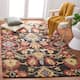 SAFAVIEH, Handmade Marietje Blossom French Country Wool Area Rug - 8' x 10' - Charcoal/Multi