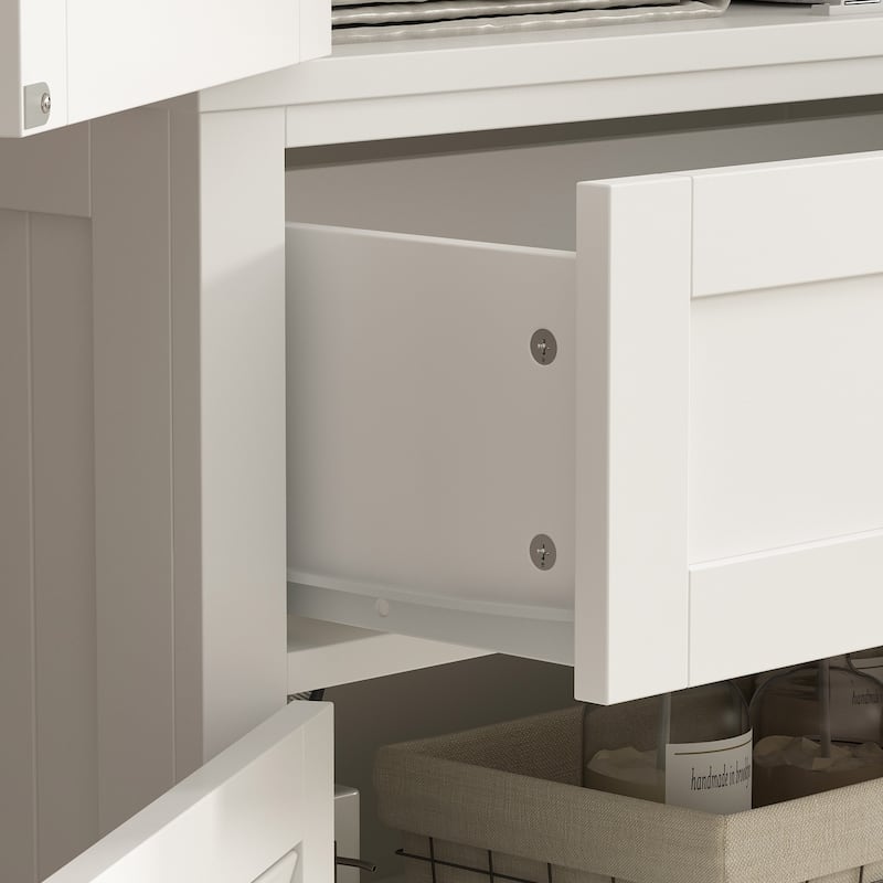 Timechee 30"Bathroom Cabinet Storage Cabinet Doors Wooden Floor Cabinet