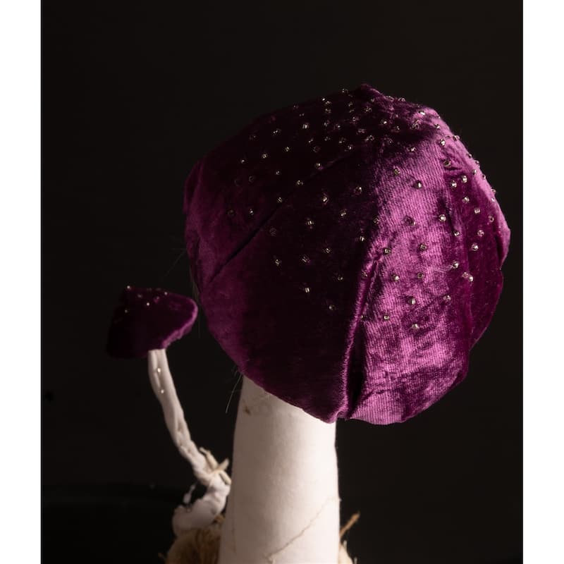 Purple Mushroom Sculpture- A