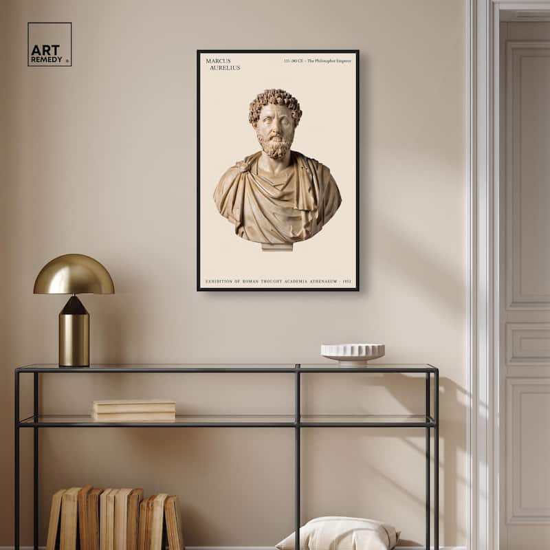 Philosopher Emperor's Gaze Canvas by Art Remedy