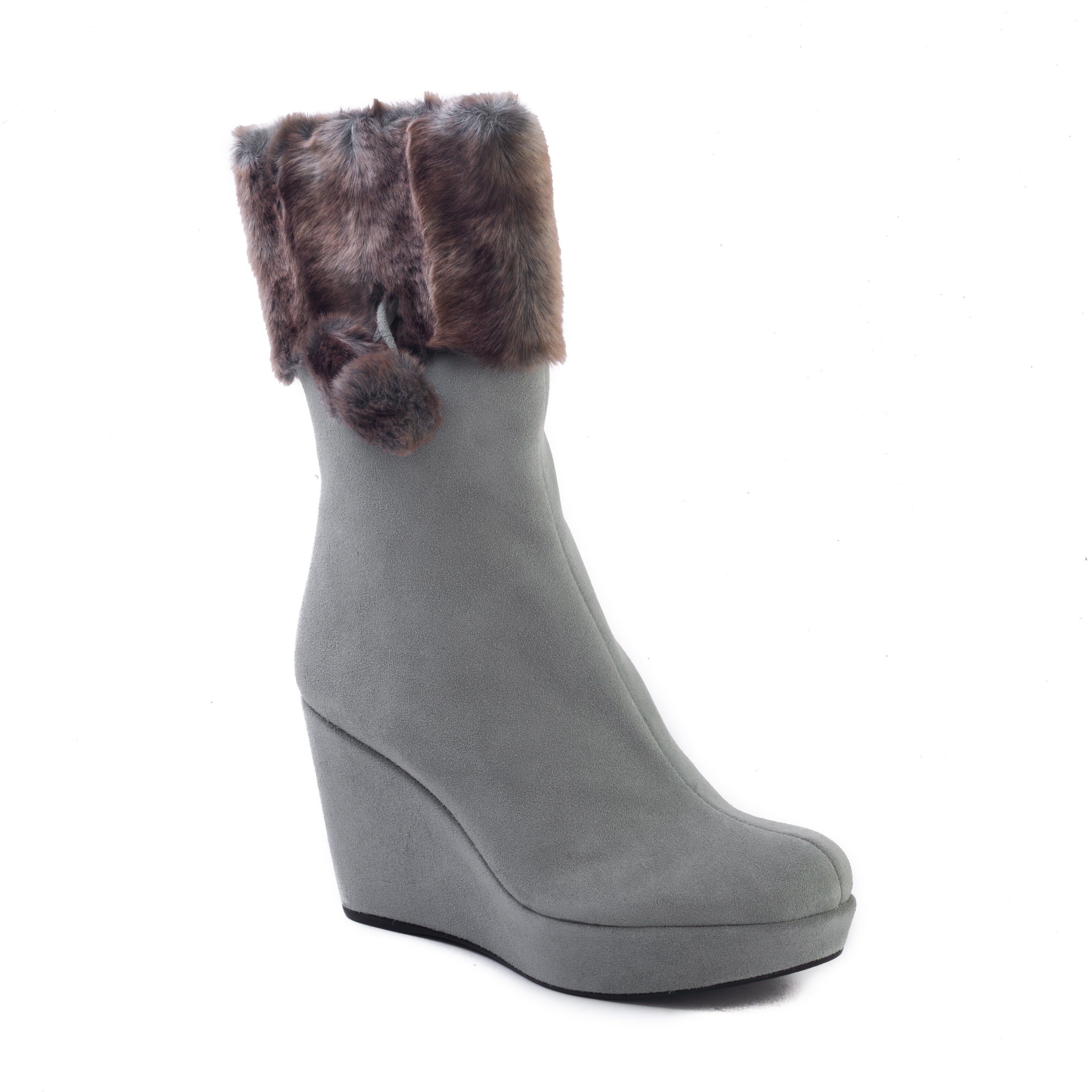 stuart weitzman fur boots