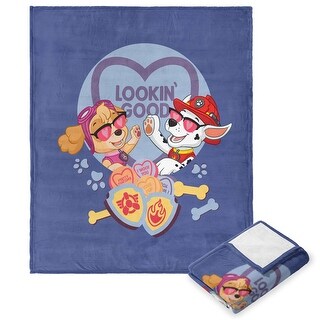 Nickelodeon Paw Patrol Looking Good Silk Touch Throw Blanket