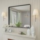 preview thumbnail 18 of 141, Apmir Metal Frame Tempered Glass Bathroom Vanity Mirror for Wall, Cloakroom, Bedroom