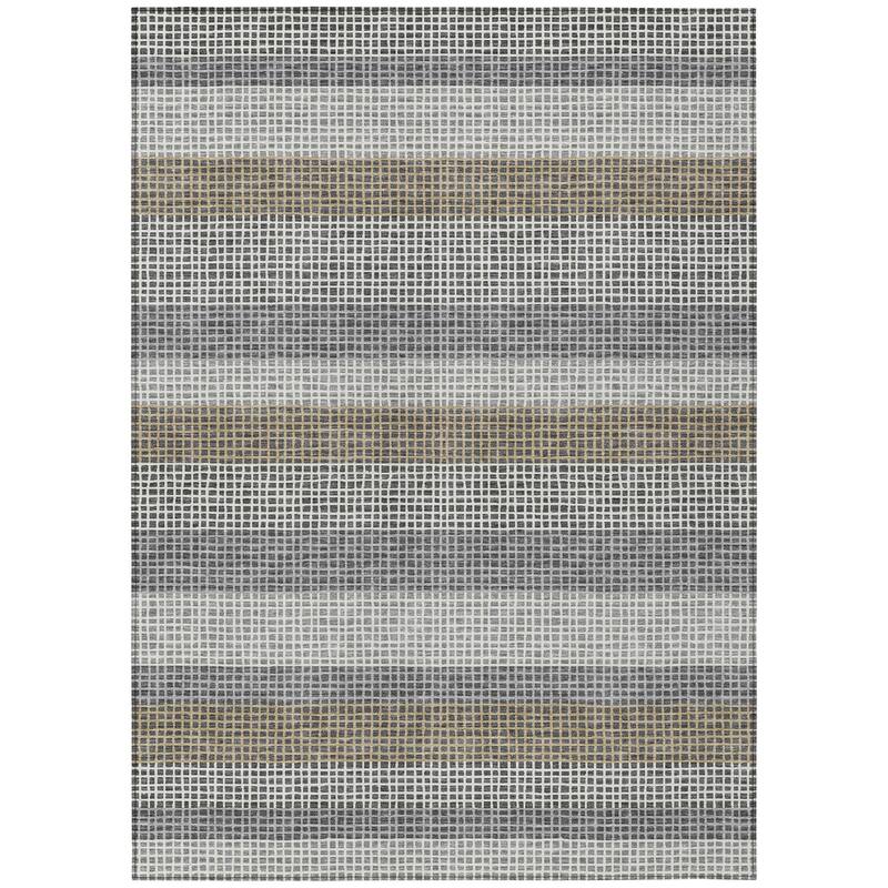 Machine Washable Indoor/ Outdoor Cabana Stripe Chantille Rug