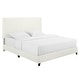 preview thumbnail 21 of 21, Bridgevine Home Tall White Boucle Panel Headboard Upholstered Platform Bed