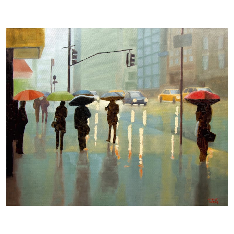 New York Reality by Tate Hamilton Canvas Art Print