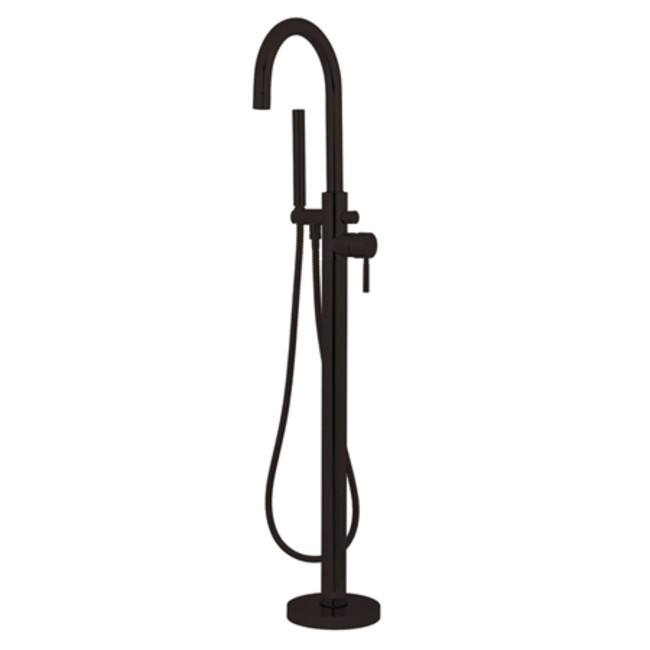 Kingston Brass Concord Floor Mounted Clawfoot Tub Filler with Metal