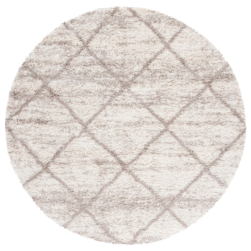 SAFAVIEH Hudson Shag Estella Diamond Trellis 2-inch Thick Rug