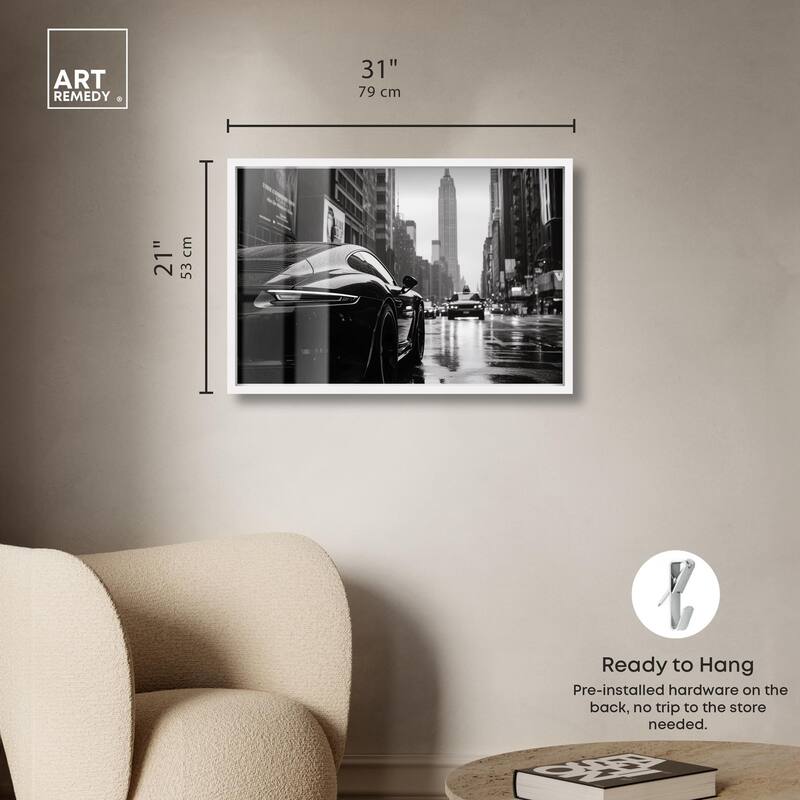 Rainy Day New York Shadowbox by Art Remedy