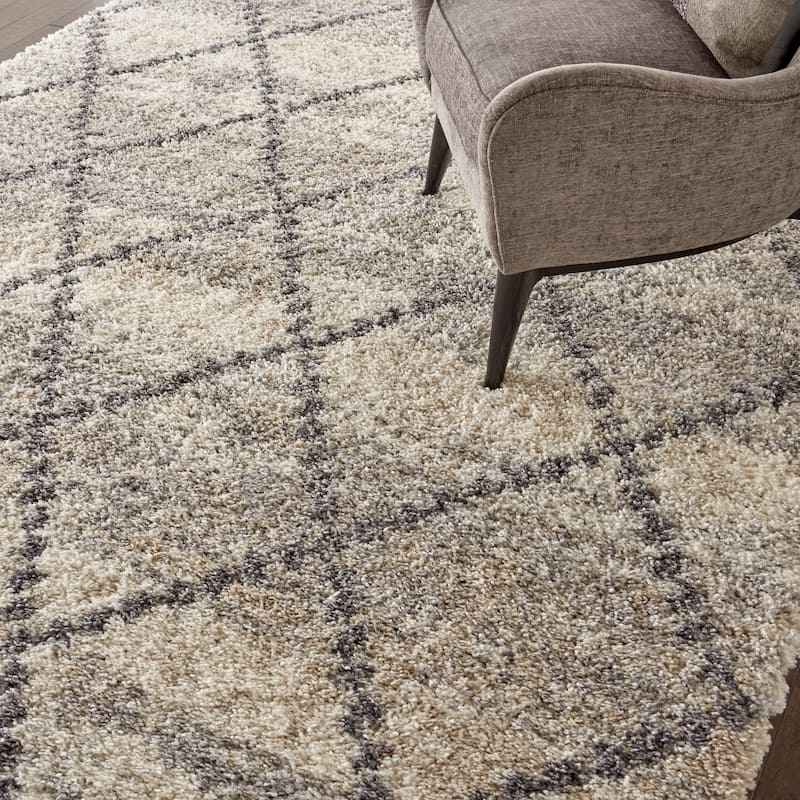 Carson Carrington Hjaltaryd Trellis Shag Area Rug