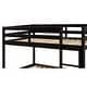 preview thumbnail 27 of 37, Twin over Twin Floor Bunk Bed, Low Height Design, Space-saving, White