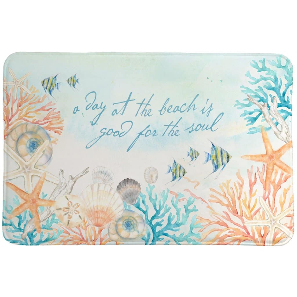A Day At The Beach Memory Foam Rug