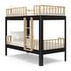 preview thumbnail 25 of 34, Storkcraft Next Santos Twin-over-Twin Bunk Bed Black/Natural