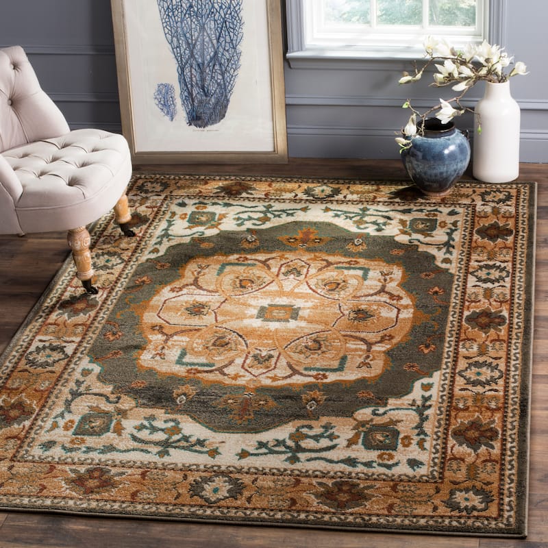 SAFAVIEH Summit Sigurleif Traditional Oriental Rug - 4' x 6' - Grey/Ivory