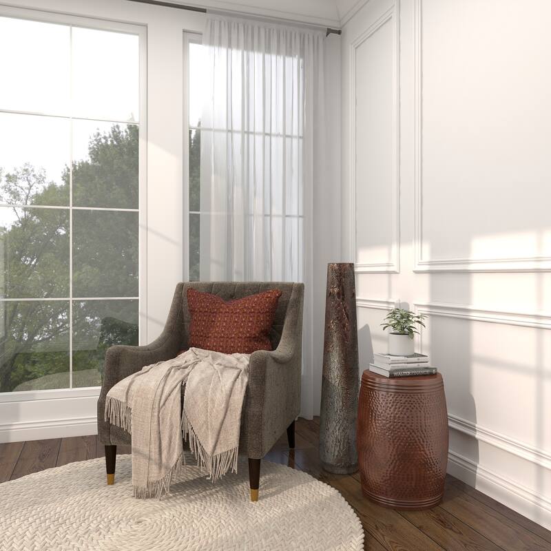 Silver Ceramic Snakeskin Inspired Decorative Vase