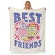 preview thumbnail 2 of 3, Nickelodeon Spongebob Best Friends Silk Touch Throw Blanket