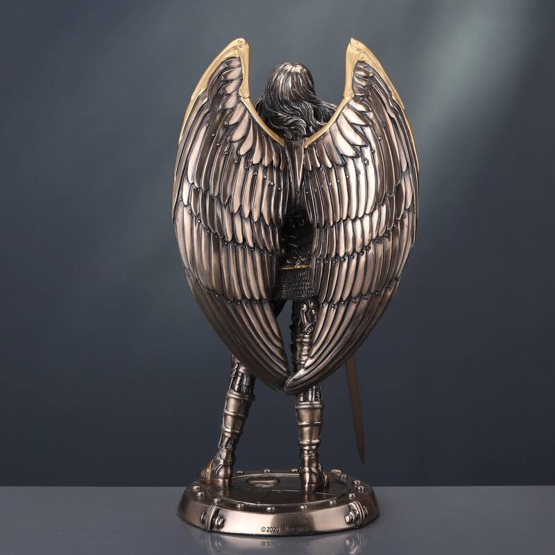 9.65" H STEAMPUNK MECHANICAL ANGEL Cold Cast Bronze - 4.13"x5.12"x9.65"