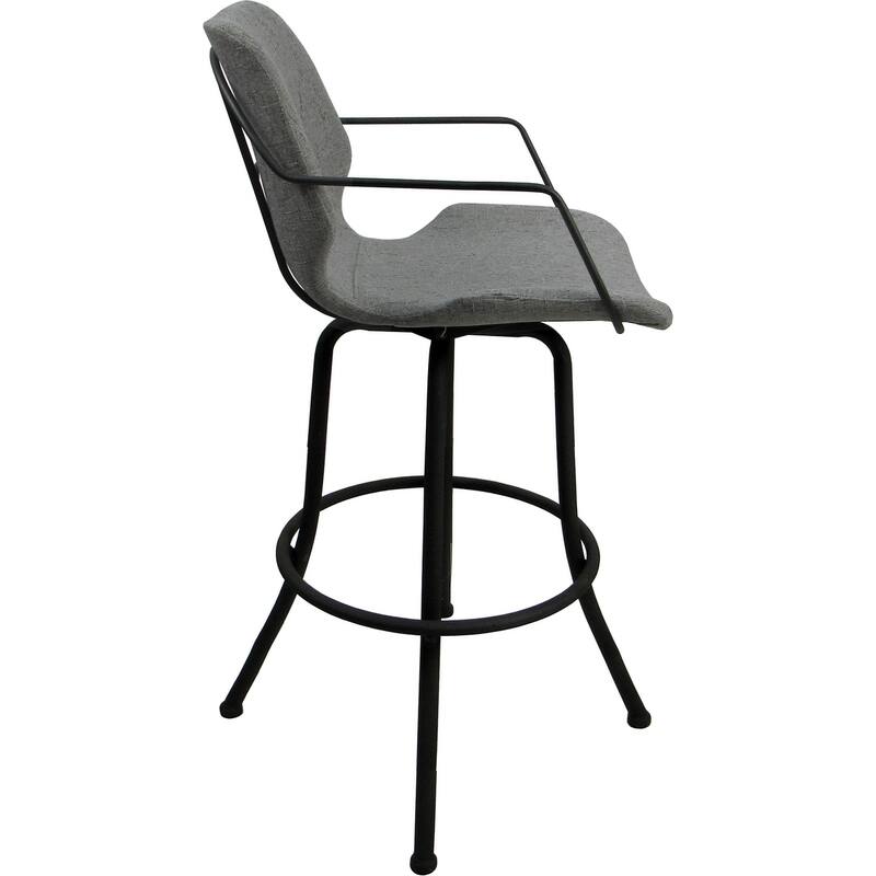 Asheville Swivel Counter 26", 30" or Extra Tall 34" Metal Bar Stool