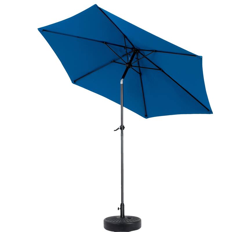 104" Patio Umbrella with Push Button Tilt,6 Ribs and Crank (No Base)