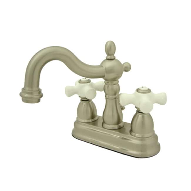 Kingston Brass Heritage Centerset Bathroom Faucet with Brass Pop-Up