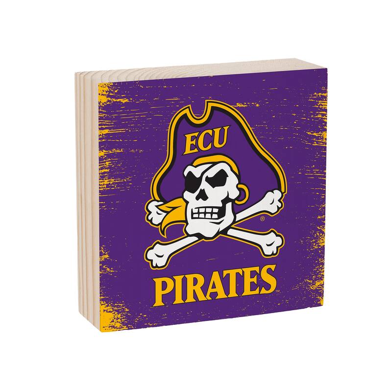 East Carolina University Wooden Tabletop Mantel Shelf Sign