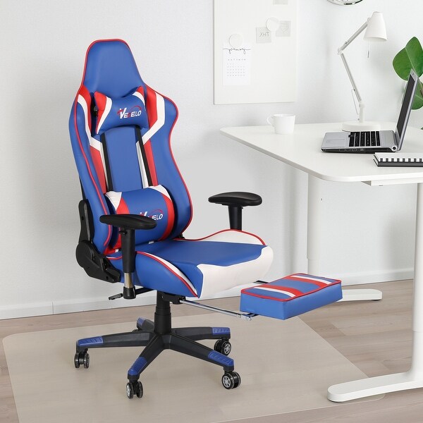 Red white and 2025 blue gaming chair