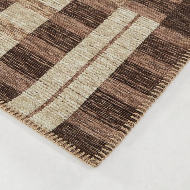 Coburn Modern Striped Indoor/Outdoor Area Rug