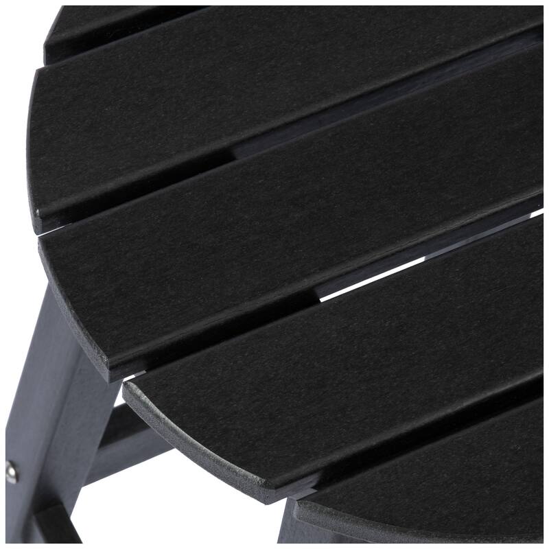 Laguna Hdpe All Weather Outdoor Patio 29" Round Bar Stool (Set Of 3)