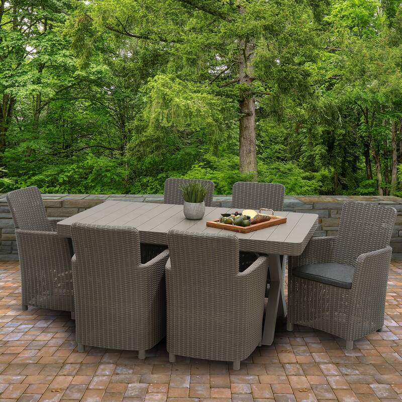 Antrim Collection 7-Piece All-Weather Dining Set by National Tree Company