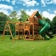 preview thumbnail 2 of 13, Gorilla Playsets Treasure Trove II Treehouse Wood Swing Set