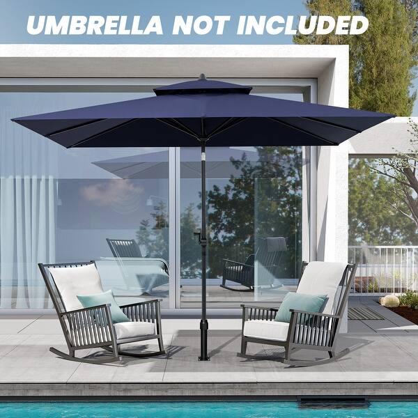 in ground patio umbrella holder Base for Half Umbrellas 48.5 lbs Water & Sand Fillable Umbrella Stand The Market In Outdoor Umbrella Base Holder Patio